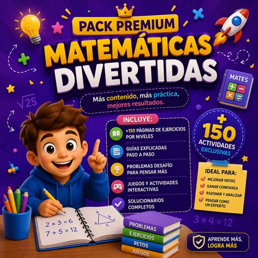 Capa do Pack Premium Matemática Divertida com +150 atividades
